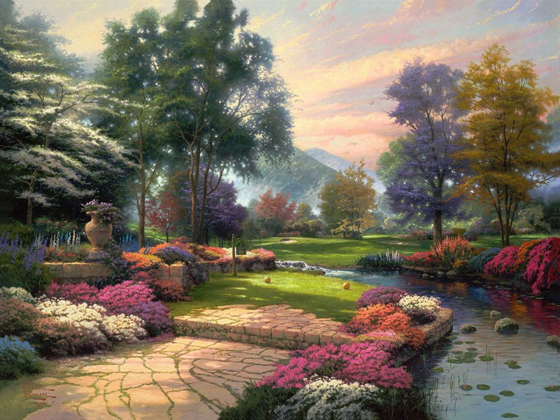 Thomas Kinkade Living Waters